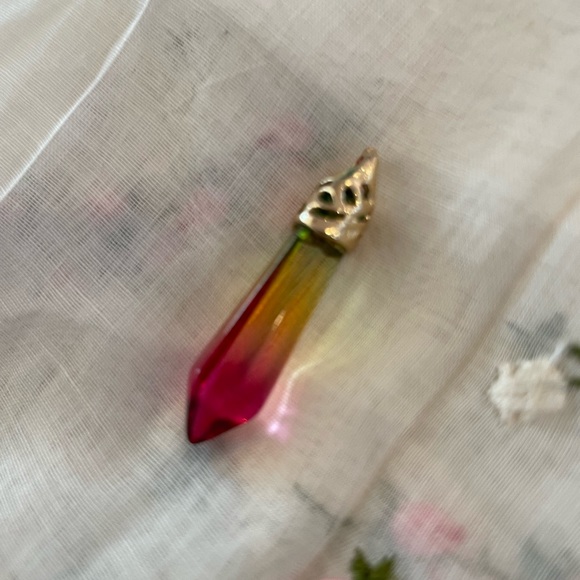 NWOTS Colors Crystal Hexagon Point Pendant Chakra Reiki Healing Amulet - Picture 2 of 3